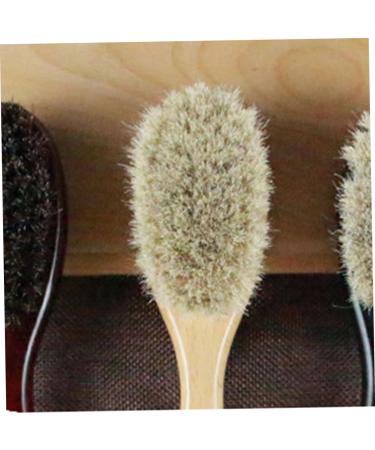 Beavorty 3-Pack Bamboo Beard & Hair Brush Set for Men 20x5cm Mustache Baby & Bathroom Grooming Brushes - Buy Online on GoSupps.com