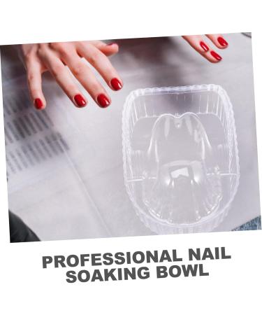 Housoutil Manicure Hand Soak Bowl Nail Remover Bowl Nail Color Removing African Wash Net Nail Soaking Bowl Clear Manicure Bowl Nail Soak Bowl Acrylic Advanced Manicure Tools 14.2x11cm Transparent - Buy Online on GoSupps.com