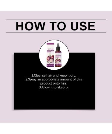 Zwiebel-Haarwachstumsserum spray l'huile pour la croissance des cheveux romarin et Zwiebel-Haarpflegeserum Zwiebel-Biotin-Haaressenz renforce les racines des cheveux (2PCS) - Buy Online on GoSupps.com