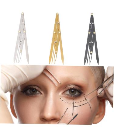 FOMIYES 2pcs Eyebrow Scale Mini Tools Eyebrow Positioning Ruler Ratio Eyebrow Ruler Tool Miss Adjustable Set 1 count (Pack of 1) Silverx2pcs - Buy Online on GoSupps.com