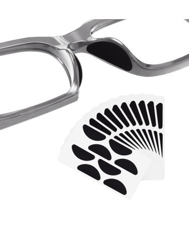 Blmhtwo 80 pair of nose pads glasses nose pads glasses self-adhesive d-shape anti-slip-nose pads for glasses soft and convenient for sunglasses full-edged glasses