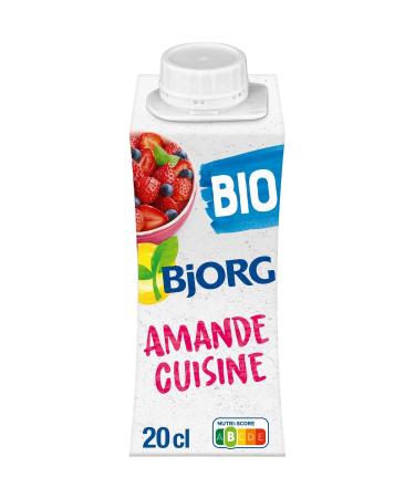 BJJORG Cr me V g tale Bio l Amande Texture Onctueuse pour Cuisiner au Naturel (200 mL) - Lot de 6 - vendu par Lot