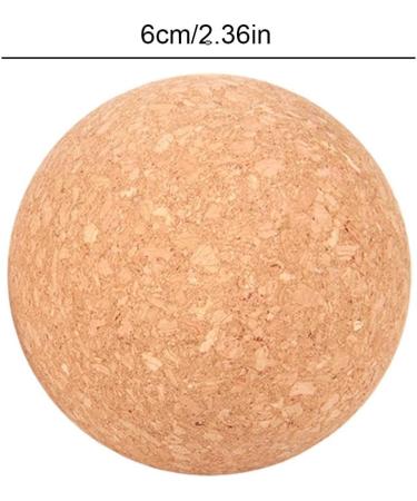 Shop Cork Massage Ball - Portable Fitness & Yoga Cork Ball for Muscle Relief | 6cm Deep Tissue Fascia Roller - Buy Online on GoSupps.com