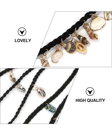 HEALLILY 13pcs Ocean Conch Shell Hair Rings Jewelry - Hair Accessories for Twist, Crochet Braiding - Hair Cuffs Decorations and Charms - Buy Online on GoSupps.com