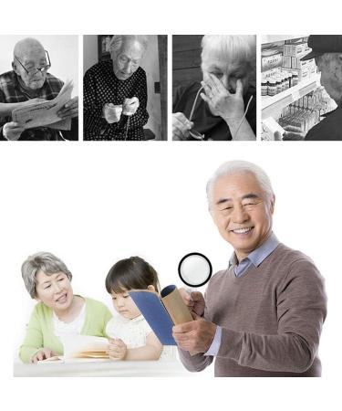 Magnifying Glasses Vision aids 20x Handheld Magnifying Glass 12 Led Light Reading and Uv Light 4inches Illuminated Magnifier- for Reading Inspection Exploring Hobbies and More-White Stationery Office - Buy Online on GoSupps.com