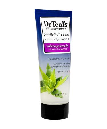 Dr. Teal's Gentle Exfoliant Foot Scrub with Epsom Salt - 6 Ounce | Refresh & Revitalize Your Feet | International Shipping Available - Buy Online on GoSupps.com