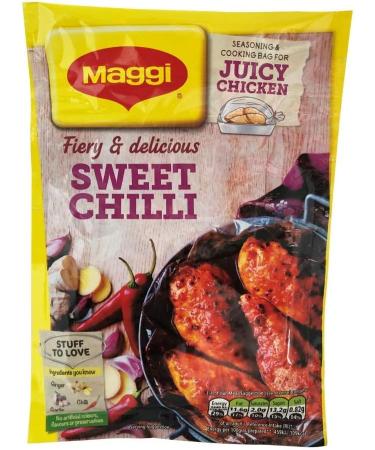 Maggi Seasoning and Cooking Bag for Juicy Chicken 5 Bag Set 1x Mexican 1x Sweet Chilli 1x Garlic 1x BBQ and 1x Butter Chicken - Buy Online on GoSupps.com