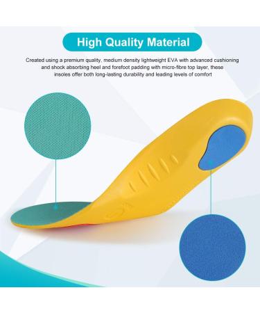 Haofy Orthopedic Insoles for Children | Arch Support Shoe Inserts for Flat Feet & Plantar Fasciitis | Shock-Damping Sole Inserts - Buy Online on GoSupps.com