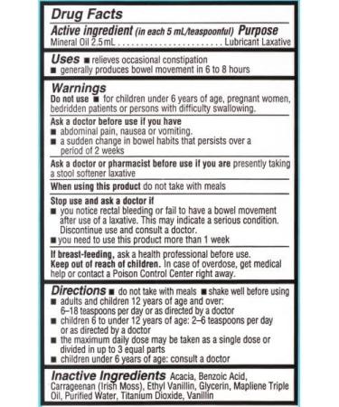 Kondremul Lubricant Laxative Mineral Oil 16 fl oz - Relief for Occasional Constipation - Buy Online on GoSupps.com