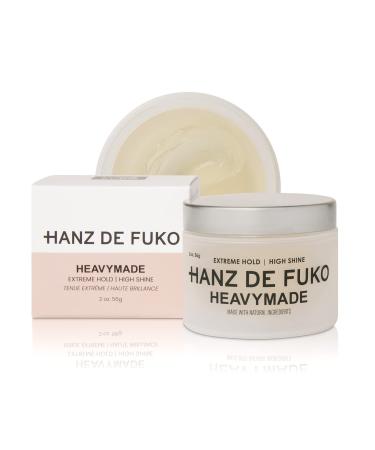 Hanz de Fuko Heavymade Premium Men s Hair Styling Pomade Extreme Hold High Shine Vegan Certified Organic Ingredients 2 oz. Single Pack
