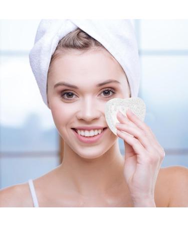Heart Shape Facial Sponges Easy to Use Natural Cosmetic Spa Sponges Natural Heart Makeup Sponges Convenient Heart Sponge Applicators Long-Lasting Heart Cosmetic Pads for Makeup Remover - Buy Online on GoSupps.com