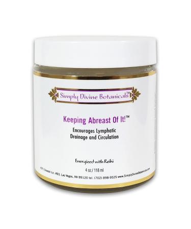 Simply Divine Botanicals Keeping Abreast of It - Natural and Organic Body Cream to Encourage Circulation and Deeply Moisturize for All Skin Types 4 oz