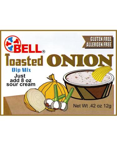 Toasted Onion Dip Mix, Gluten Free & Allergen Free 0.50 Ounce (8 Pack)