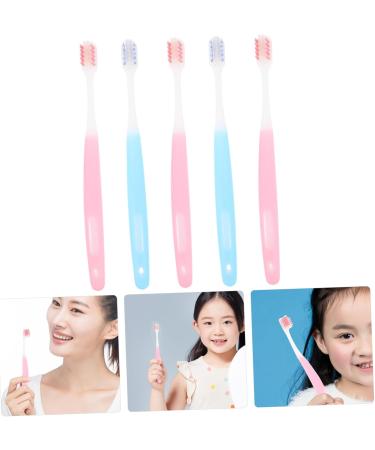 Beavorty 5-Piece Portable Small Head Soft Toothbrush Set - Travel Accessories & Wear-Resistant Home Care - Buy Online on GoSupps.com