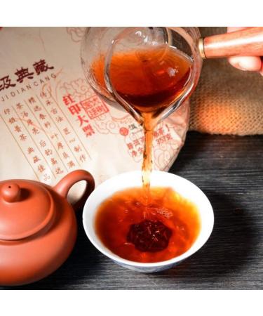 HQZM Yunnan 357g Ancient Tree PuErh Ripe Tea Cake Premium Fermented and Ancient Chinese Puer Tea - Buy Online on GoSupps.com