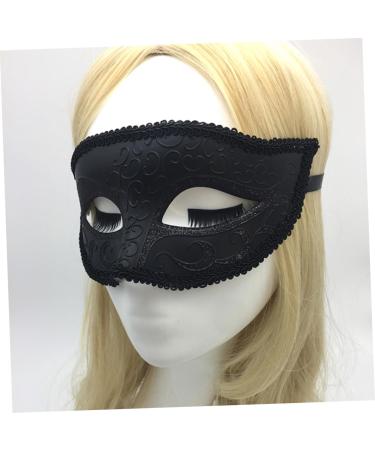 Angoily Masquerade Costume Eye Costumes Halloween Costume Party Black Outfit Black Maskes Halloween Party Wedding Dreses Makeup Men and Women Prom - Buy Online on GoSupps.com