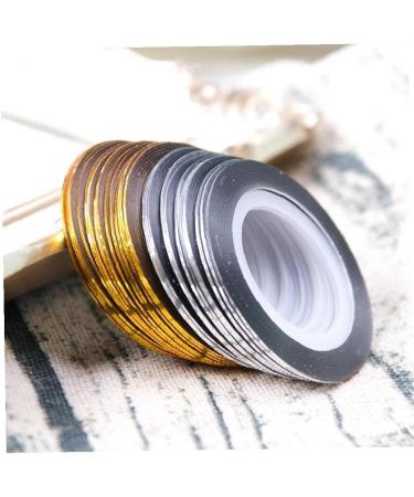 Ruluti 20 Rolls Nail Strip Tape | Gold & Silver Striping Decals for DIY Nail Art | International Shipping - Buy Online on GoSupps.com