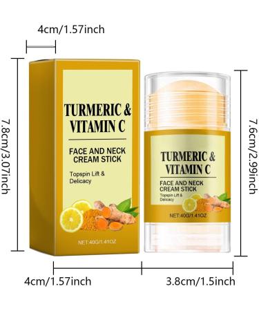 Turmeric Cream Stick Turmeric Moisturizer Cream Turmeric Skin Brightening for Soothing and Hydrating Face and Neck - Handmade Natural Cream for Body - Suitable for All Skin Types - Buy Online on GoSupps.com