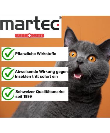 Martec Pet Care Spot On for Cats | 9x1ml | 13.5 Months Flea Mite & Tick Protection | Vegetable-Based | For Cats 4 Months+ - Buy Online on GoSupps.com
