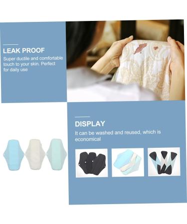 Hemoton 3Pcs Washable Cloth Menstrual Pads Set - Durable Sanitary Napkins for Women with Wings - Aunt Towel Liner Pul - Buy Online on GoSupps.com
