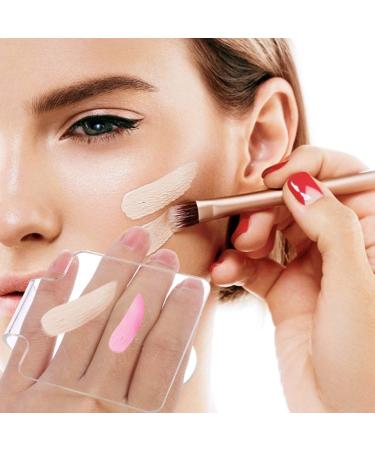 Minkissy Makeup Palettes & Handmade Rings | 2 Set Color Mixing Plates for Manicure & Makeup Base - International Shipping Available - Buy Online on GoSupps.com