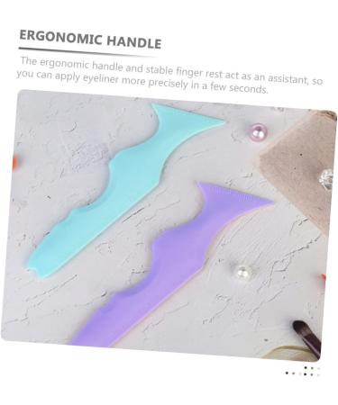 Didiseaon 4 Pcs Silicone Beauty Ruler Eye Shadow Massaging Eye Mask Eyebrow Guide Aid Bevel Template Board - Buy Online on GoSupps.com