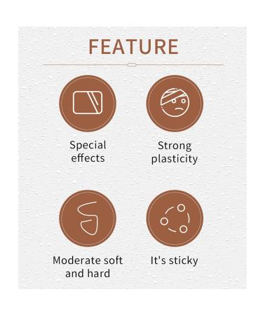 Wound Modeling Makeup Wax - Special Effects Halloween Scarring Material 74g | Realistic Fake Wounds for Body Art - Buy Online on GoSupps.com