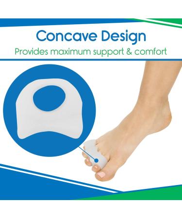 ViveSole Toe Spacers (4 Pack) - Toe Separators for Overlapping Toes, Bunion & Hammer Toe Corrector - Hallux Valgus Alignment Tool Orthotics - Buy Online on GoSupps.com