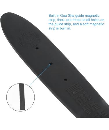 Black Gua Sha Massage Stick - High Magnetic Elasticity Fitness Tool for Muscle Relaxation | Ideal for Home & Office Use - Buy Online on GoSupps.com