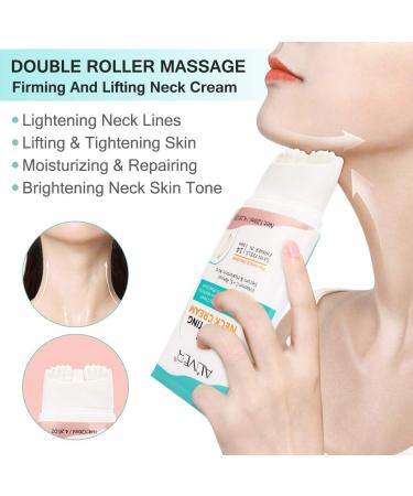 Buy TUBALU Neck Firming Cream - Anti-Aging Moisturizing Neck Lifting Cream with Roller Massage for Smooth Skin & Wrinkle Reduction - Ships Worldwide - Buy Online on GoSupps.com