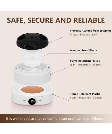 Electric Nail Soaking Bowl Adjustable Temperature and Display Soak off Gel Polish Dip Powder Remover Manicure Bowl with Timer Setting - Buy Online on GoSupps.com