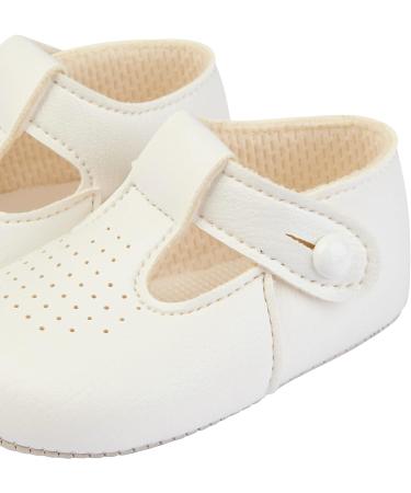 Early Days Baypods Baby Shoes | Soft Soled Pre Walker Shoes for Boys & Girls | B625 T Bar Style Shoe | Made in England | White - Buy Online on GoSupps.com