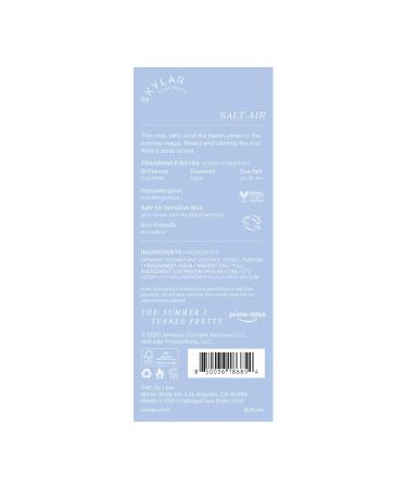 Skylar The Summer I Turned Pretty Salt Air Eau de Perfume - Hypoallergenic & Clean for Women Men Vegan Safe Sensitive Skin Fresh with Notes of Driftwood Sea Seaweed SITP Salt Air 0.33 Fl Oz (Pack of 1) - Buy Online on GoSupps.com
