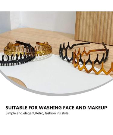 FRCOLOR 4Pcs Zig Zag Plastic Shark Tooth Hair Comb Headbands for Women & Girls - Stylish Hair Accessories - Buy Online on GoSupps.com