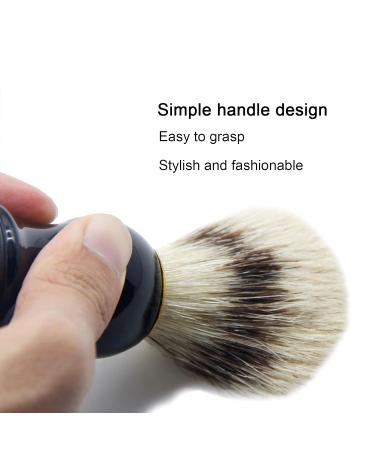 Natudeco Men's Shaving Brush - Premium Beard & Facial Cleaning Brush with Black Drip Stand | Ideal for Wet Shaving & Hairdressing Tools - Buy Online on GoSupps.com