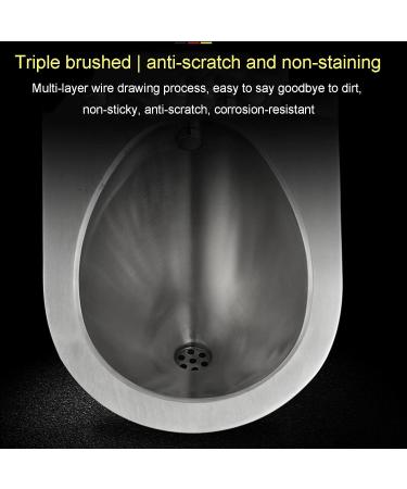 Stainless Steel Smart Flushing Urinal Tank Wall-Mounted Men's urinals Vertical Toilets in Public restrooms for Home Improvement Office Buildings Hotels Clubs (Single Piece Urinal) - Buy Online on GoSupps.com