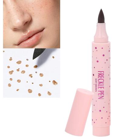 Cryfokt Freckle Pen Natural Lifelike Waterproof Freckle Pen for Women Girls and Boys for an Effortless Sunkissed Look 01Soft Brown - Buy Online on GoSupps.com