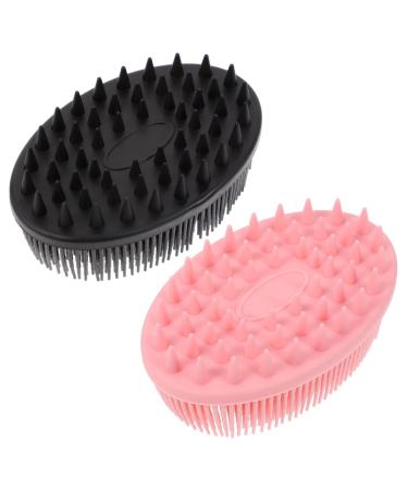 Beavorty 2pcs Baby Bath Brush Silicone Body Brush Scalp Massager Brush Scalp Shampoo Brush Silicone Body Scrubber Shower Scalp Combs Baby Shampoo Brush Silicone Bath Brush Baby Hair Brush