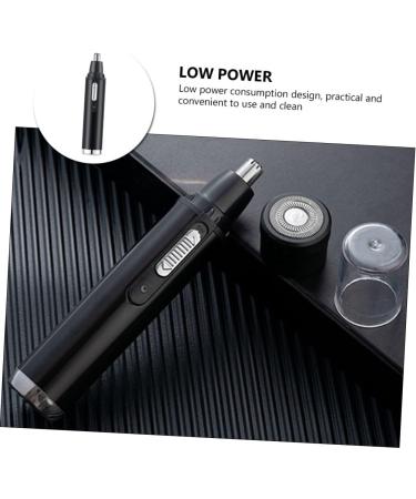 Minkissy Nose Hair Trimmer Set for Men - Household Hair Scissors in Black | Compact ABS Design 14x3x3CM - International Shipping Available - Buy Online on GoSupps.com