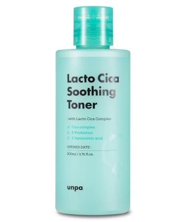 Lacto CICA Soothing Korean Toner for Face w/ Hyaluronic Acid | Hydrating Face Toner for Dry Skin | Moisturizing Facial Toner for Sensitive Skin | K Beauty Facial Skin Care Products (6.76 fl oz) 6.76 Fl Oz (Pack of 1)