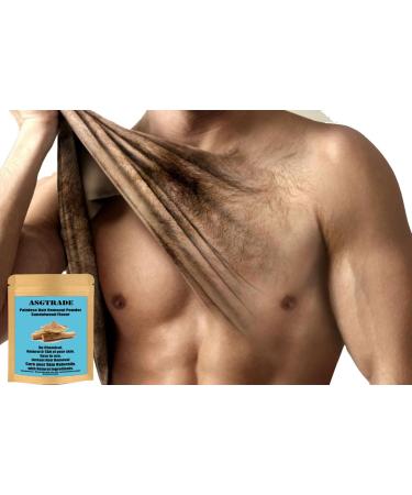 Vegan Hair Removal Mask | Sandalwood Depilatory for Sensitive Skin | Organic Facial Hair Removal for Men & Women | Pubic Bikini & Leg Powder Waxing - Buy Online on GoSupps.com