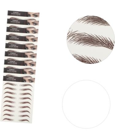 OHPHCALL 9 Sheets Waterproof Eyebrow Stickers Artificial Eyebrow Tools Imitation Eyebrow Hair Cosmetic 6d - Buy Online on GoSupps.com