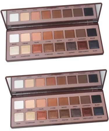 FRCOLOR 2pcs 16 Earth Eyeshadow 16 Colors Eyeshadow Palette Eye Shadow Chocolate Blush 1 count (Pack of 1) Chocolatex2pcs - Buy Online on GoSupps.com