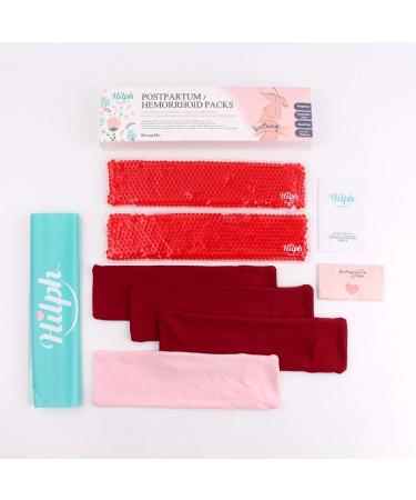 Hilph Perineal Cold Packs - Postpartum Cooling Pad for Vaginal Recovery & Hemorrhoid Pain Relief - Reusable Maternity Pads with Washable Sleeves - Buy Online on GoSupps.com
