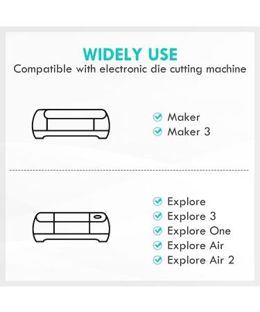 HQMaster Premium Fine Point Blade and Holder Kit for Cricut Maker 3  Maker  Explore 3  Explore Air 2  Air  One Cutting Blades for Glitter Vinyl  Cardstock  Faux Leather  Adhesive Foil  Vellum Premium Fine Point Blade+Housing - Buy Online on GoSupps.com