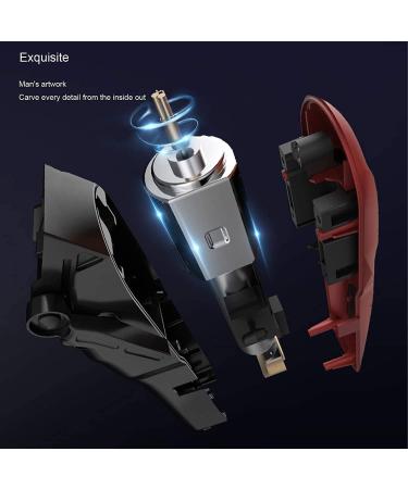 Professional Cordless Hair Clipper for Men - Rechargeable Hair Trimmer & Grooming Kit | Ideal for Barbers & Home Use (Red - Buy Online on GoSupps.com