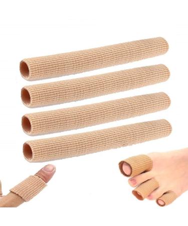 4 pieces gel toe protee toe caps hose bandage finger protection toe separator finger bandage pressure protection toe cushions toe bandage to blow corn cornea 15x1.5cm s - width (1.5cm)