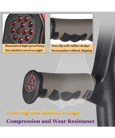 Lightweight Aluminum Alloy Forearm Crutches Height-Adjustable Foldable Crutches Crutches for Adults Soft-Touch Handle Non-Slip Mobility Aid for Elderly Seniors & Handicap (Black 1 pcs) Innovate Black 2 pcs - Buy Online on GoSupps.com