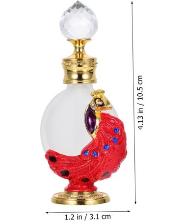 Angoily 1pc Peacock Essential Oil Bottle Dropper Bottle Liquid Holder Perfume Dropper Gold Decor Arabian Perfume Oil Middle Eastern Decor Liquid Bottle Red Container Glass Travel - Buy Online on GoSupps.com