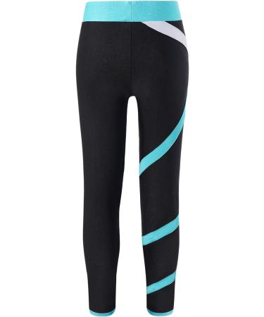 easyforever Kids Figure Skating Practice Pants - Green, Size 8 - Girl's Ice Skating Tights for Training and Competition - Buy Online on GoSupps.com